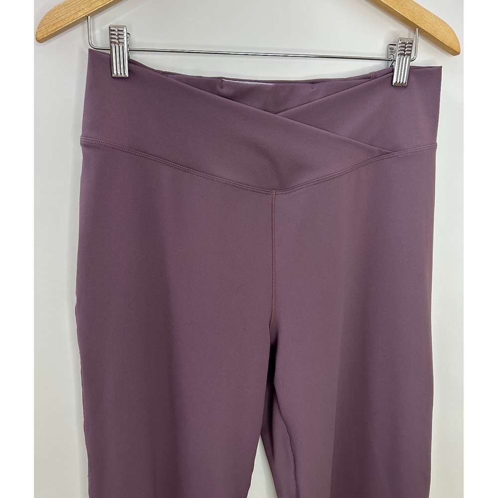 Halara DayStretch High Waisted Crossover Pocket Flare Leggings XL Purple Pants - Picture 5 of 12